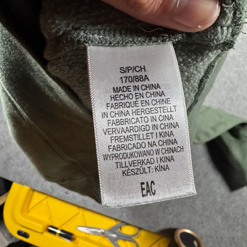 Marmot Hoodie Mens Small Green Marmot Beanie Graphic Fleece Pullover Sweatshirt* - Picture 9 of 14